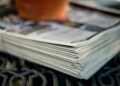 pile of newspapers